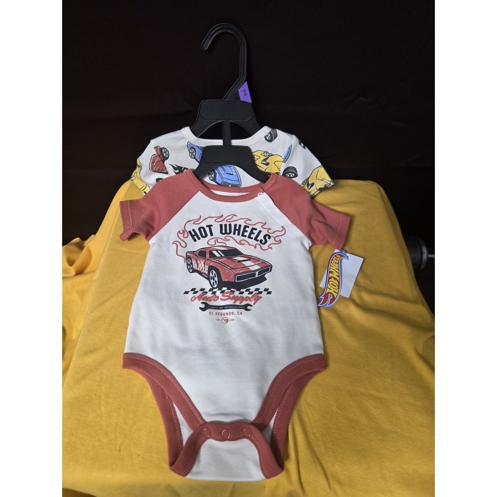 Hotwheel Onsies Size 12 Months. Lot Of 2 NWT